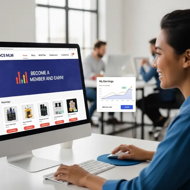 donation mlm plan software meeting with team