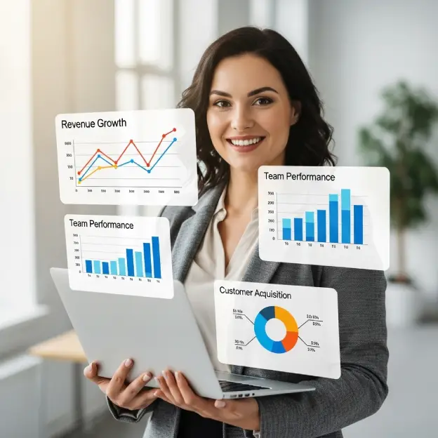 unilevel mlm software plan discussion by a team in an office